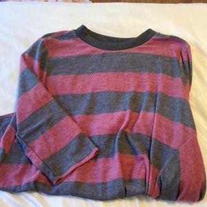 Striped 3/4 Sleeve Tee